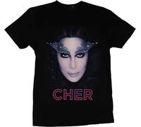 Cher-Mens-Tshirt-Jeweled-Eyelashes-Dressed-to-Kill-Tour-Image
