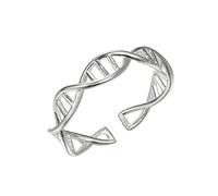 Chereda - Anello regolabile in argento 925 con dita midi, per il DNA