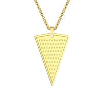 Chereda Cabalistic Abraxas Abracadabra Collana con ciondolo per uomo Magia Occulto Esoterico Amuleto Gioielli Collane, Acciaio inossidabile, Nessuna pietra preziosa
