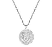 Chereda Collana da donna in acciaio inox con ciondolo a forma di Apollo, il dio del sole, simbolo di Apollo, dea ninfa, collana retrò femminile, Acciaio inossidabile
