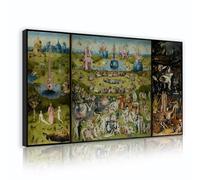 CHERHERART Arte della parete della tela il giardino delle delizie terrene di Hieronymus Bosch Pittura Stampe Opere D'arte Per Soggiorno Nursery Wall Decor 55x100cm Innerframe