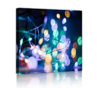 CHERHERART Colorful Dream Canvas Wall Art Astratto Bokeh Canvas Immagini Stampe di opere d'arte Decorazioni per la casa moderna per soggiorno Camera da letto Murales 70x70cm