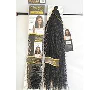 Cherish Impression, 1 confezione di capelli brasiliani da 50,8 cm (treccia, uncinetto o PicK & Drop) afro bobine (colore 1B)