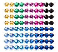 Cheriswelry 1500 pezzi di zirconia cubica cabochon sfaccettato diamante di colore misto strass a punta posteriore per anelli, orecchini, bracciali, gioielli