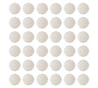 Cheriswelry 200 perline finte in acrilico, 10 mm, rotonde, combinate, beige, per la creazione di gioielli