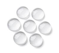Cheriswelry 200Pcs 8mm Cabochon in vetro mezzo tondo trasparente piatto posteriore cupola piastrella per cammeo foto ciondolo fai da te decorazione artigianato creazione di gioielli