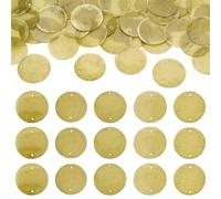 Cheriswelry 50 ciondoli a forma di conchiglia naturale, 30 mm, a forma di moneta, piatti, rotondi, in madreperla, per la creazione di gioielli, orecchini, collane, artigianato, campanelli a vento