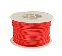 Cheriswelry Cordoncino in nylon rosso a coda di topo, 91,4 m, 1 mm, rotondo, con bobina, per gioielli, collane, bracciali, macramè e perline artigianali