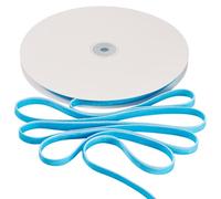 Cheriswelry Nastri in velluto satinato double face larghi 10 mm, stile vintage, piatto, per fai da te, confezioni regalo fatte a mano, fiocchi, decorazioni natalizie per le vacanze, blu cielo