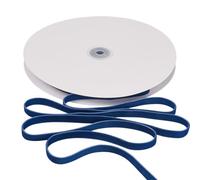 Cheriswelry Nastri in velluto satinato double face larghi 10 mm, stile vintage, piatto, per fai da te, confezioni regalo, fiocchi, decorazioni natalizie per le vacanze, blu