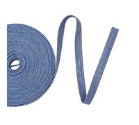 Cheriswelry Nastro in denim con cuciture da 10 m, 1 cm, tessuto a strati per jeans, fiocchi, nastro in tela per fai da te, artigianato, fermagli per capelli, accessori per cucito, decorazione