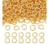 Cheriswely, 200 anelli aperti in acciaio inox oro da 8 mm di spessore, per gioielli e artigianato