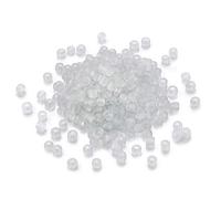 Cheriswlery Circa 495 perline in vetro smerigliato 4 mm Pony mini perline rotonde sciolte per gioielli braccialetto fai da te fai da te, colore: bianco