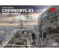Chernobyl #3. Rubble Cleaners (5 Figures) 1:35 Plastic Model Kit ICM