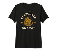Cherohala Skyway North Carolina Tennessee Design Moto Maglietta Premium