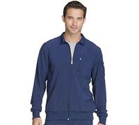 Cherokee Infinity Men's Zip Front Warm-Up Solid Scrub Jacket