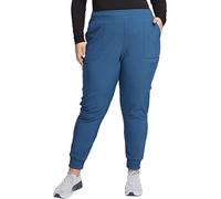 Cherokee Infinity Women Scrubs Pant Mid Rise Jogger CK080A, S, Caribbean Blue