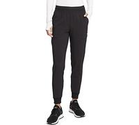 Cherokee Infinity Women Scrubs Pant Mid Rise Jogger CK080AP, S Petite, Black