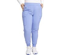 Cherokee Infinity Women Scrubs Pant Mid Rise Jogger CK080AT, S Tall, Ciel