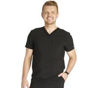Cherokee Men Scrubs Top V-Neck CK752A, XL, Black