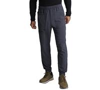 Cherokee Men's Mid Rise Pull-on Jogger Scrubs Pant, Pewter