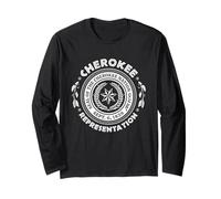 Cherokee Nation Camicia Cherokee Rappresentanza Seal Graphic Maglia a Manica
