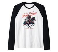 Cherokee Pow Wow Tahlequah Oklahoma Nativo americano Maglia con Maniche Raglan
