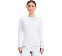 Cherokee Underscrub CK773 - Maglietta a maniche lunghe da donna, per allattamento, girocollo, a strati, bianco, XS