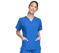Cherokee - Uniform - Casacca da donna con scollo a V, linea originale, taglia XXS, blu navy, 18000, Blu reale, L
