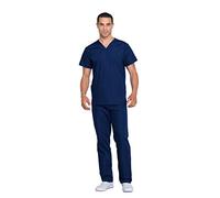 Cherokee - Uniforme, casacca con scollo a V e pantaloni unisex, linea Originals, taglia S, colore blu navy, 18207