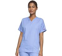 Cherokee - Uniforme, Casacca da Donna con Scollo a V, Linea Originals, Taglia L, Blu (Celeste), 18020