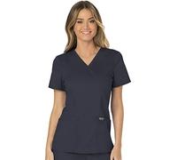 Cherokee - Uniforme, Casacca Finto Incrocio Donna, Linea Revolution, Taglia L, Grigio (Peltro), 18271