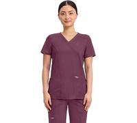 Cherokee - Uniforme, Casacca Finto Incrocio Donna, Linea Revolution, Taglia M, Rosso (Vinaccia), 18278