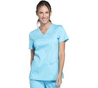 Cherokee - Uniforme, Casacca Finto Incrocio Donna, Linea Revolution, Taglia M, Turchese, 18291