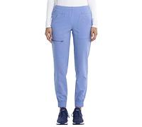 Cherokee Women's Mid Rise Tapered Leg Jogger Scrubs Pant, Ciel