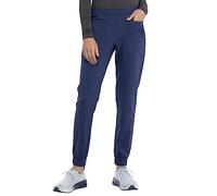 Cherokee Women's Mid Rise Tapered Leg Jogger Scrubs Pant, Navy