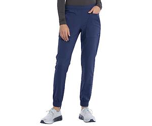Cherokee Women's Mid Rise Tapered Leg Jogger Scrubs Pant, Navy