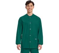 Cherokee Workwear Professionals WW360 Men's Snap Front Warm-Up Scrub Jacket