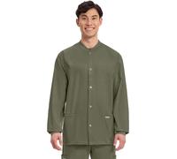 Cherokee Workwear Professionals WW360 Men's Snap Front Warm-Up Scrub Jacket
