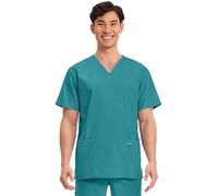 Cherokee Workwear Professionals WW695 Men's V-Neck Solid Scrub Top