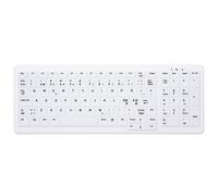 CHERRY AK-C7000 tastiera Medico RF Wireless QWERTY Norvegese Bianco