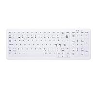 CHERRY AK-C7000 tastiera Medico RF Wireless QWERTY Norvegese Bianco NEW