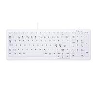 CHERRY AK-C7000 tastiera Medico USB QWERTY Norvegese Bianco NEW