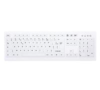 CHERRY AK-C8100 - Contenitore per cavi disinfettabile, con tastierino numerico, colore: Bianco