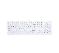 CHERRY AK-C8100F-UVS-W/GE tastiera Medico USB QWERTZ Tedesco Bianco