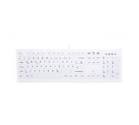 CHERRY AK-C8100F-UVS-W/GE tastiera Medico USB QWERTZ Tedesco Bianco