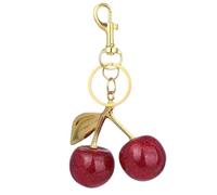 Cherry Bag Charm, Cherry Keychain Bag Purse Charms For Handbags Cherry Accessories, Versatile Key Ring, Purse Pendant, Lucky Charm, Personalised Car Accessory, Mothers Day Birthday Ideas