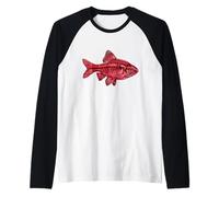 Cherry Barb Puntius titteya Acquario d'Acqua Dolce Fishkeeper Maglia con Maniche Raglan