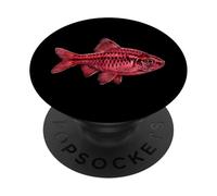 Cherry Barb Puntius titteya Acquario d'acqua dolce Fishkeeper PopSockets PopGrip Adesivo