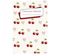 Cherry Bliss Notebook: 6x9 Inch | 120 Ruled Pages | Cute Cherry Background Journal for School, Office, and Daily Writing